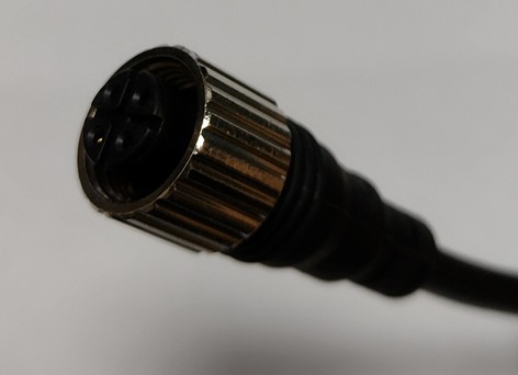 Connector Plug Male M12 4-PIN Straight 3 Wire